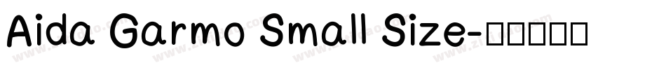 Aida Garmo Small Size字体转换
